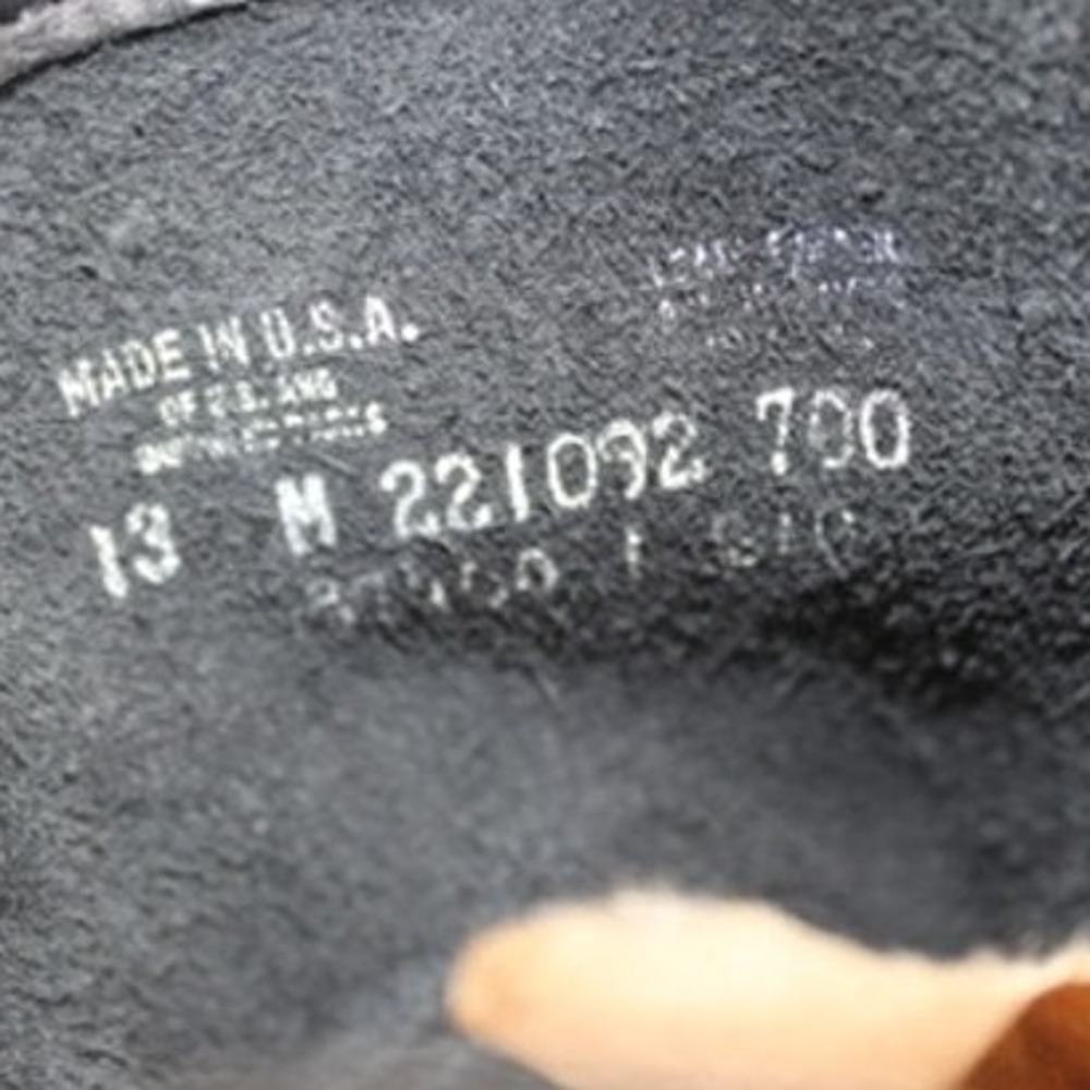 Vintage Frye Boots Mens Black Harness 8R 87400 Made in USA Size 13M - Picture 8 of 9